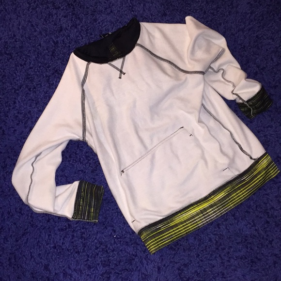 Spyder Hoodie Snowboard Shred Stretch neon spandex jacket coat LG - Picture 10 of 13